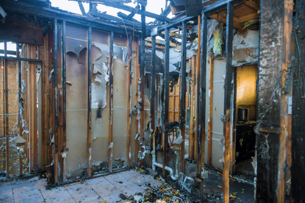 Professional Fire Damage Repair technician working in Sandersville, GA